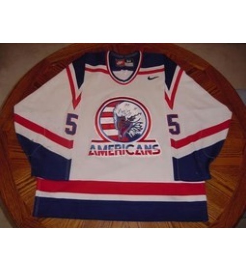 Custom WHL Tri City Americans 00 01 Ryan Jorde Home Hockey Jersey White